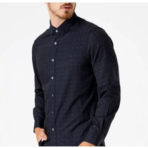 7 DIAMONDS Premium Sign of the Times Button Down Shirt Size XL - Picture 1 of 6